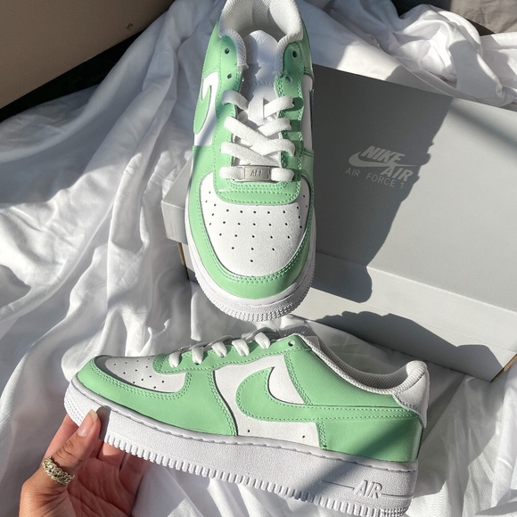 Nike Air Force 1 Spruce Aura Custom - Picture 5 of 12